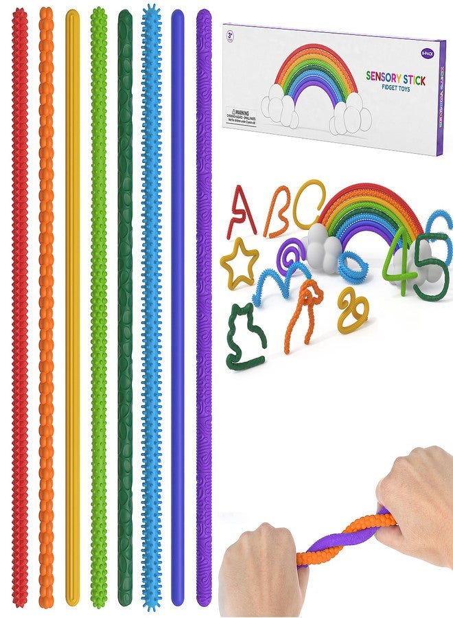 Ahorasky Sensory Autism Toys for Kids - 8Pcs Textured Stretchy Sensory Fidget Toys for Stress Anxiety - Sensory Toys Special Needs for Autistic Autism Children Toddlers Girls Boys, Classroom & Travel - Image 1